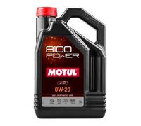 Huile moteur sport MOTUL 8100 POWER 0W20 - 100% synthèse - 5 Litres