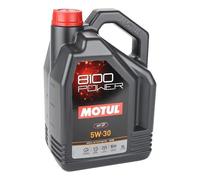 Huile moteur sport MOTUL 8100 POWER 5W30 - 100% synthèse - 5 Litres