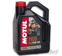 Huile Moteur Synthétique MOTUL 7100 10W-60 4 Temps 4 Litres JASO MA2