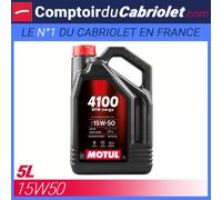 Huile Motul 4100 Syn-nergy 15W50 - 5L pour moteur 4 Temps