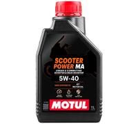 MOTUL Huile moteur Scooter Power 5W-40 Huile entièrement synthétique Huile API SP MA 4T 1 L