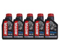 Huile Motul Transoil 10W30 pour boîtes de vitesses et transmissions - 5 x 1 l
