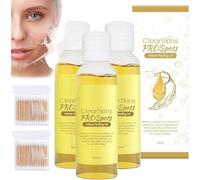 Huile nettoyante exfoliante, huile nettoyante éclaircissante, huile exfoliante jaune pour tous les types de peau, nettoyage en profondeur, huile exfoliante forte (3 pièces, 10 cm)