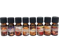 Huile parfumée 8x 10ml senteurs de Noël Huile aromatique Diffuseur Parfum d'ambiance Parfums d'hiver