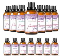 Huile parfumée aromatique EUQEE pour diffuseur de voiture 30ml Musc Blanc, Brise Marine, Noix de Coco & Vanille, Sang de Dragon, Huile d'aromathérapie Dragons Blood