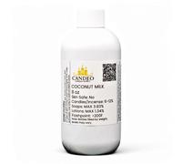 Huile parfumée au lait de coco (flacon de 236,8 g) | Fabrication de bougies, fabrication de savon, sprays d'ambiance, bombes de bain, lotion, désodorisants de voiture, cire fondue | Candeo Candle