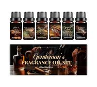 Huile Parfumée - Coffret 6 Arômes Diffuseur | Essënces Aromatiques | Senteurs Longue Durée Pour Humidificateur, Fabrication Bougies, Savon, Shampoing Cheveux, Bain, Maison