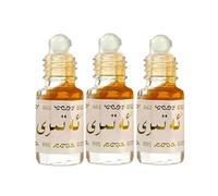 Huile parfumée fruitée en roll-on 3 ml, parfumée corporel unisexe haut de gamme longue durée en roll-on, parfum en format voyage, parfum naturel crémeux à la noix de coco, sans alcool (3PCS)