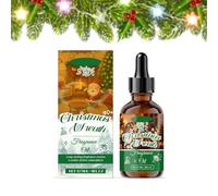 Huile parfumée pour couronne de Noël, huile essentielle d'hiver avec pipette en verre, huile parfumée non diluée pour diffuseur, humidificateur, bougies et fabrication de savon, parfum d'ambiance et