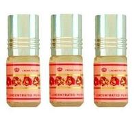 Huile Parfumée ROSES 3 ml - Oud Arabe 100% Huile Sans Alcool Musc Halal Pour Homme et Femme Attar Longue Durée, Flacon Roll-on NOTES: Rose, Floral, Musqué, Poudré