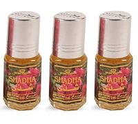 Huile Parfumée SHADHA 3 ml, Oud Arabe 100% Huile Sans Alcool Musc Halal Pour Homme et Femme Attar Longue Durée, Flacon Roll-on NOTES: Rose, Floral, Fleurs Blanches, Frais, Agrume