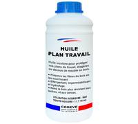 Huile Plan De Travail - Codeve Bois - 1L - Intérieur - Pour L'entretien D'un Plan De Travail En Bois Massif, Stratifié Ou Lamellé.