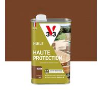 Huile pour bois extérieur V33 Haute protection teck brun mat 1 l