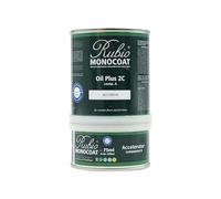 Huile pour bois Rubio Monocoat 14 m² - Bourbon | Oil Plus 2C | Huile de lin pour bois écologique à séchage rapide pour l'intérieur, avec accélérateur (partie B) | Protecteur | 350 ML