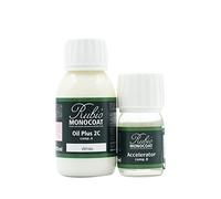 Huile pour bois Rubio Monocoat 5 m² - Blanc | Oil Plus 2C | Huile de lin pour bois écologique à séchage rapide pour l'intérieur, avec accélérateur (partie B) | Protecteur | 130 ML