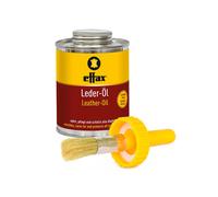Huile pour cuir avec pinceau applicateur Effol Jaune 475 ml