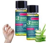 Huile pour cuticules 3 jours à la kératine, Sérum de croissance et de renforcement des ongles, Réparation des ongles abîmés, cassants et fragiles, Brillance longue durée, Soin descuticules (2pcs)