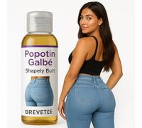 Huile pour Grossir Fesses, Hanches & Poitrine - Effet BBL Naturel - Soin Galbant Corps Femme - Volume & Courbes - Brevetée - I Love My Popotin - 100ml