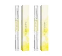 Huile pour la croissance des ongles, Lot de 2 stylo cosmétique pour cuticules, fortifiant pour ongles à base de vitamine E et d'huile de jojoba, adapté à les types d'ongles, pour une manucure et une