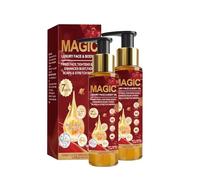 Huile pour la peau au venin d'abeille - Hydratante, raffermissante et nourrissante avec collagène, hyaluronique et peptides - Pour peau élastique et lisse - Corps et visage (2 pièces, 100 ml)