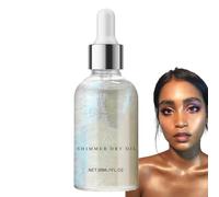 Huile pour le corps surligneur | Huile de scintillante et nourrissante | Ingrédients éclaircissants, fini lumineux, idéale pour sublimer le décolleté, jambes, épaules et ajouter une touche