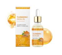 Huile pour le visage au curcuma, sérum à la vitamine C, soin éclaircissant du visage pour éclaircir la peau, améliorer les taches les plus foncées, réduire les rides et ridules inégales (1 pièce)