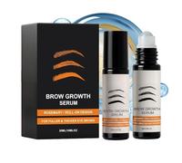 Huile pour Sourcils 2 Pièces x 10 ml Nourrissante Fortifiante Plus Épais | Soin Sourcils Roll-On pour Femmes Hommes Sourcils Plus Longs Plus Fournis Soin à Domicile
