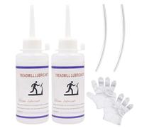 Huile pour tapis de course 180 ml, huile facile à appliquer, pour tapis de course et équipements de sport, pour engrenages, charnières et poulies, forme une couche de protection résistante, 2 tubes de
