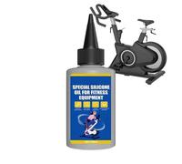 Huile pour tapis roulant, 100 ml, couche de protection lisse avec buse rotative, lubrifiant en silicone pour tapis de course, pour tapis de course, vélos, intérieur et extérieur, maison, commerce et