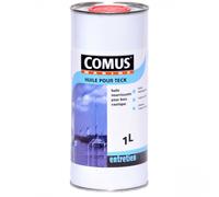 Huile pour teck - imprégnation bois exotiques - translucide ambré - 5 L COMUS