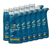 Huile Pour Tondeuse 4 Temps MANNOL 4-Takt Agro SAE 30 12x1 L