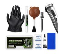 Huile pour Tondeuses Cheveux Barbe avec gants, serviette, inodore, | Kit d'Entretien Graisse Tondeuse Pour Barbier Salon Salle de Bain Maison Hôtel Spa École Théâtre