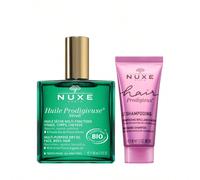 Nuxe Huile Sèche Prodigieuse Néroli Bio 100 Ml + Hair Prodigieux Le Shampooing Brillance Miroir Cheveux Sublimés 30 Ml Offert