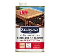 Starwax – Huile protectrice pour mobilier de jardin – Teck et bois exotique – 1 L