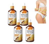 Huile raffermissante au venin d’abeille, crème réparatrice pour la peau, hydratant anti-rides naturel, sérum éclat raffermissant, huile liftante hydratante anti-âge (4pcs)