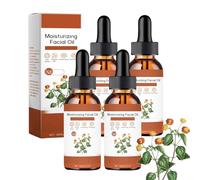 Huile raffermissante de la peau, sérum hydratant pour le visage Gua Sha, éclaircit la peau en douceur et rafraîchit, équilibre le teint de la peau, réduit et prévient les rides fines (4 pièces)