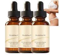 Huile raffermissante pour le corps, huile de massage anti-cellulite, sérum raffermissant pour le corps au collagène, sculptant hydratant et nourrissant, améliore l'élasticité de la peau (3pcs)