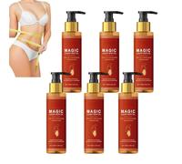 Huile raffermissante pour le corps magique, élixir corporel de luxe à la vitamine E, huiles d’églantier & amande, sérum Body Glow, mélange corporel magique, élixir Glow Remedy hydratant (6pcs)