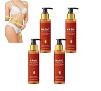 Huile raffermissante pour le corps magique, élixir corporel de luxe à la vitamine E, huiles d’églantier & amande, sérum Body Glow, mélange corporel magique, élixir Glow Remedy hydratant (4pcs)