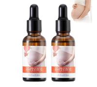 Huile Réparatrice Anti-Vergetures Ventre 2x30ml, Soin Intense qui Améliore l'Élasticité Cutanée, Prévient l'Apparition des Vergetures et Apaise les Sensations de Tiraillements