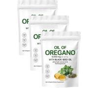 Huile résilia d'origan Softgels, huile Resilia d'origan avec 6000 mg d'huile de graines noires, immunité naturelle, facile à avaler, riche en nutriments, expérience de bien-être améliorée (3)