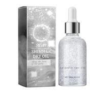 Huile scintillante pour le corps brillant, huile scintillante sèche | Huile de surligneur pour le corps de maquillage sec | Ingrédients éclaircissants Maquillage pour le corps Paillettes brillantes po