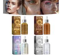 Huile sèche scintillante pour le corps, Lotion scintillante visage et corps, Maquillage tout-en-un éclat