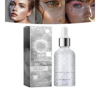 Huile sèche scintillante pour le corps, Lotion scintillante visage et corps, Maquillage tout-en-un éclat