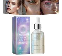 Huile sèche scintillante pour le corps, Lotion scintillante visage et corps, Maquillage tout-en-un éclat