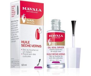Huile Sèche-Vernis - Accélère le Séchage du Vernis - Nourrit les Cuticules - Enrichie en Huile de Coton & Vitamine E - Vegan - 10 ml