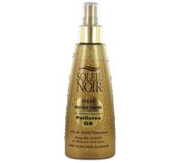 Soleil Noir - Huile Sèche Vitaminée Pailletée Or - Maquille et Embellit la Peau - Actifs Anti-Âge et Vitamines - Fabrication Française - Flacon Pompe, 150 ml