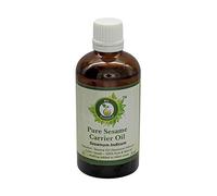 Huile sésame | Sesamum Indicum | Huile sésame pure | Huile graines sésame | Pour cheveux | Pour cuisine | Pour peau | 100% naturel pur | Presséé à froid | Sesame Oil | 50ml | 1.69oz By R V Essential
