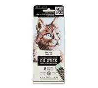 Huile Stick - Extra-Fine - Solide - Sennelier - 6 Couleurs - Chat Tigré