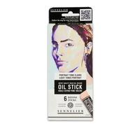 Sennelier Huile Stick Extra-Fine Solide - 6 couleurs (Portrait tons clairs)